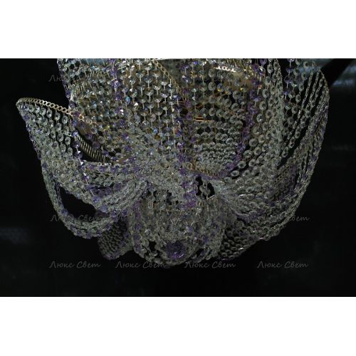 Люстра Космос № 2 фиолетовая в Ижевске Гусь Хрустальный