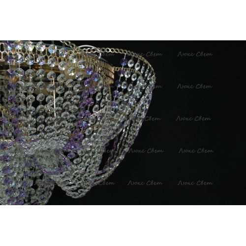 Люстра Космос № 2 фиолетовая в Ижевске Гусь Хрустальный