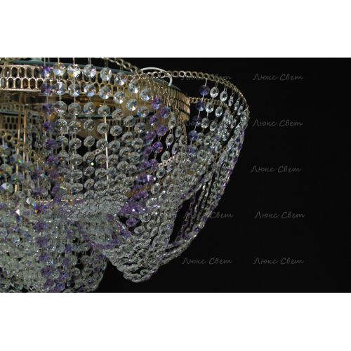 Люстра Космос № 2 фиолетовая в Ижевске Гусь Хрустальный