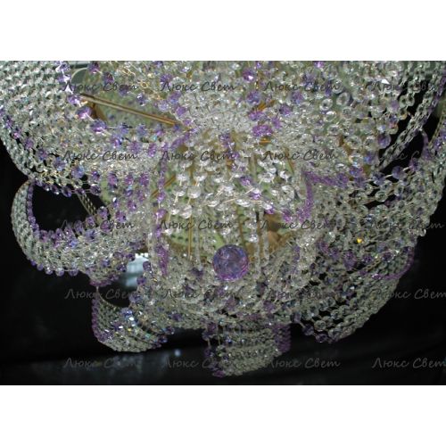 Люстра Космос № 2 фиолетовая в Ижевске Гусь Хрустальный