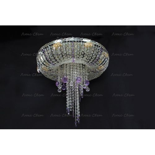 Люстра Анжелика 1 шар 40 мм фиолетовая в Ижевске Гусь Хрустальный