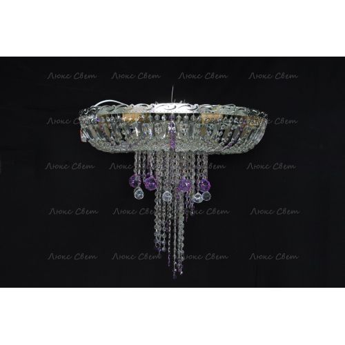 Люстра Анжелика 1 шар 40 мм фиолетовая в Ижевске Гусь Хрустальный