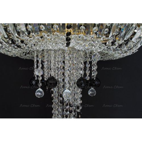 Люстра Анжелика 1 шар 40 мм черная в Ижевске Гусь Хрустальный