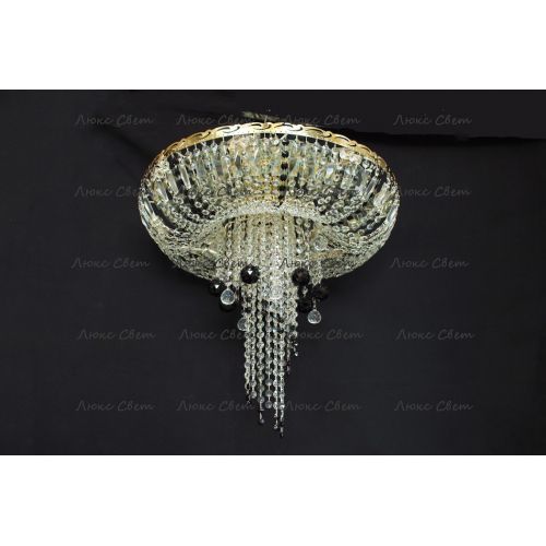 Люстра Анжелика 1 шар 40 мм черная в Ижевске Гусь Хрустальный