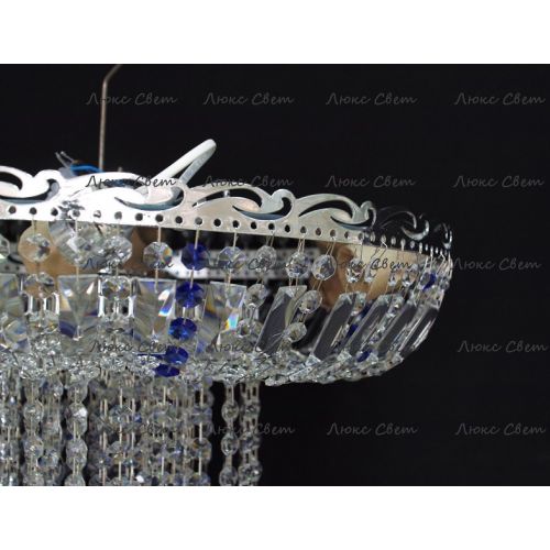 Люстра Анжелика 1 шар 40 синяя в Ижевске Гусь Хрустальный