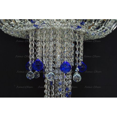 Люстра Анжелика 1 шар 40 синяя в Ижевске Гусь Хрустальный