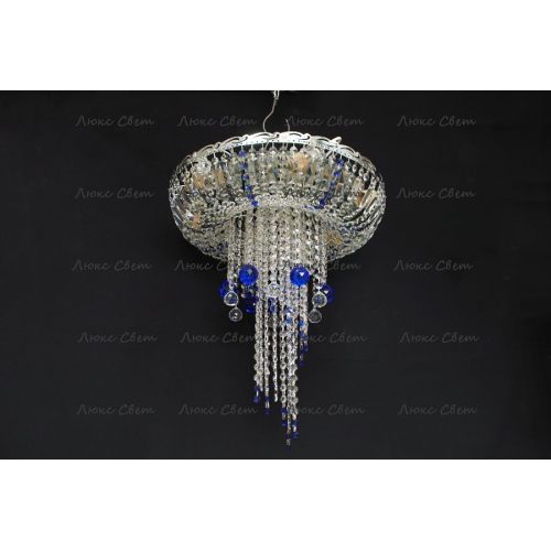 Люстра Анжелика 1 шар 40 синяя в Ижевске Гусь Хрустальный