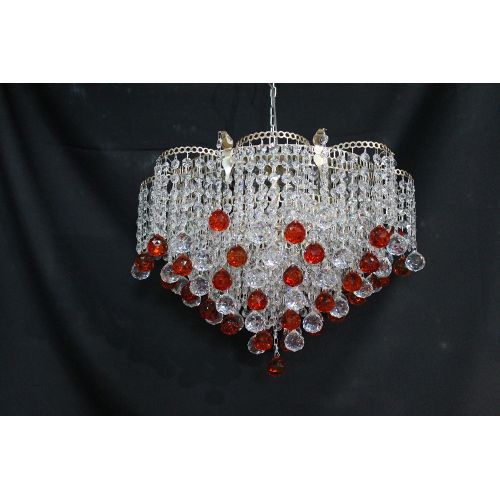 Люстра Ромашка Крона цветная в Ижевске Гусь Хрустальный