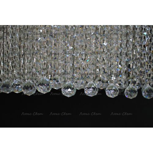 Люстра Квадрат гамма 53 см шар 30 мм  в Ижевске Гусь Хрустальный