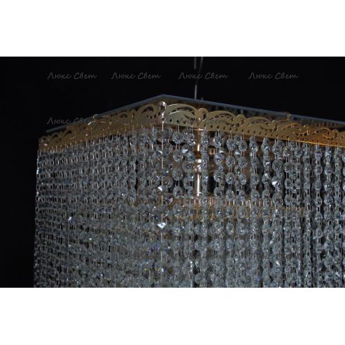 Люстра Квадрат гамма 53 см шар 30 мм  в Ижевске Гусь Хрустальный