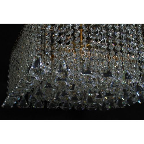 Люстра Квадрат гамма конус 40 мм длинная в Ижевске Гусь Хрустальный