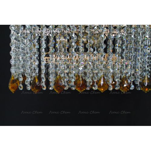 Люстра Квадрат Гамма дубик чайный  в Ижевске Гусь Хрустальный