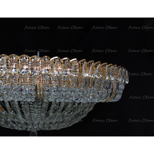 Люстра Кольцо купол 2 - 1000 мм пластина  в Ижевске Гусь Хрустальный