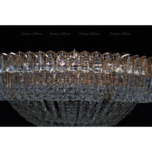 Люстра Кольцо купол 2 - 1000 мм пластина  в Ижевске Гусь Хрустальный