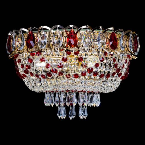 Люстра Астра Ажур красная в Ижевске Гусь Хрустальный