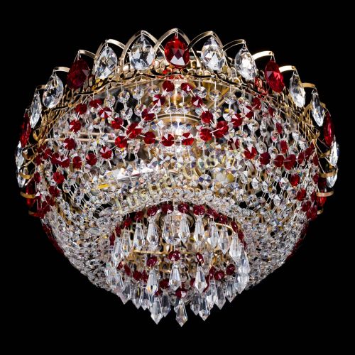 Люстра Астра Ажур красная в Ижевске Гусь Хрустальный