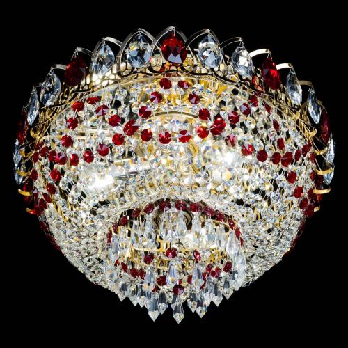 Люстра Астра Ажур красная в Ижевске Гусь Хрустальный