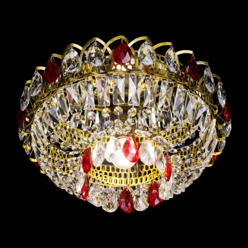 Люстра Астра Бутон №1 красная под бронзу в Ижевске Гусь Хрустальный