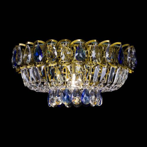 Люстра Астра Бутон №1 синяя под бронзу в Ижевске Гусь Хрустальный