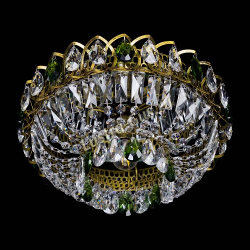 Люстра Астра Бутон №1 зеленая под бронзу в Ижевске Гусь Хрустальный