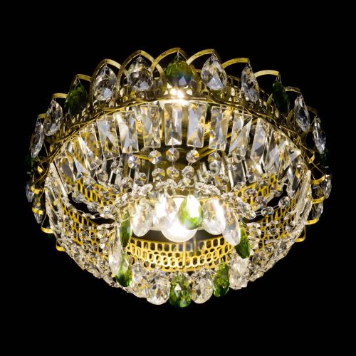 Люстра Астра Бутон №1 зеленая под бронзу в Ижевске Гусь Хрустальный