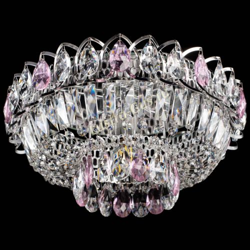 Люстра Астра Бутон №1 розовая в Ижевске Гусь Хрустальный