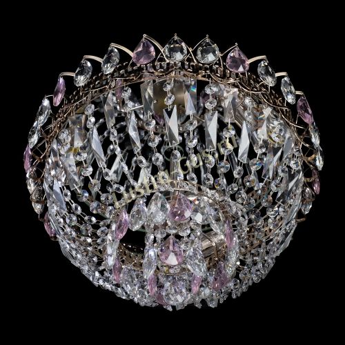 Люстра Астра Бутон №2 розовая в Ижевске Гусь Хрустальный