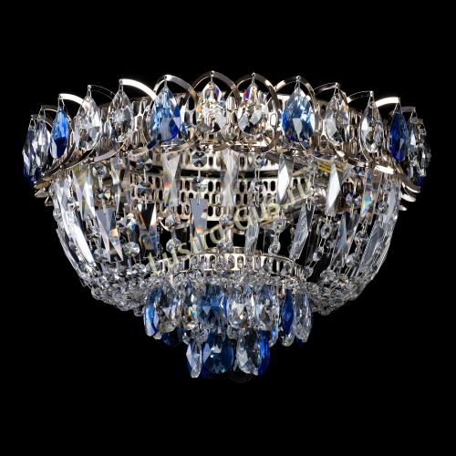 Люстра Астра Бутон №2 синяя в Ижевске Гусь Хрустальный