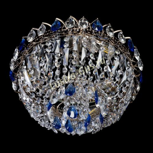 Люстра Астра Бутон №2 синяя в Ижевске Гусь Хрустальный