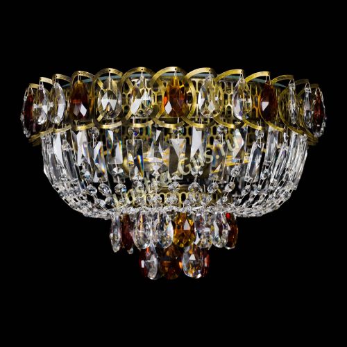 Люстра Астра Бутон №3 чайная под бронзу в Ижевске Гусь Хрустальный