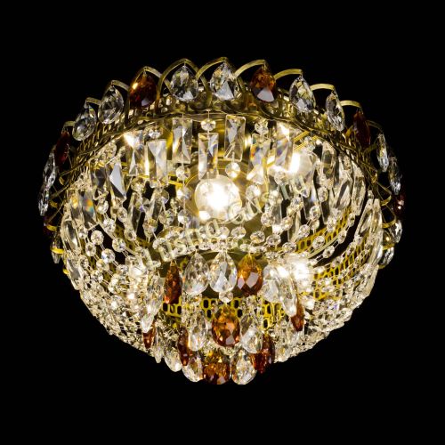 Люстра Астра Бутон №3 чайная под бронзу в Ижевске Гусь Хрустальный