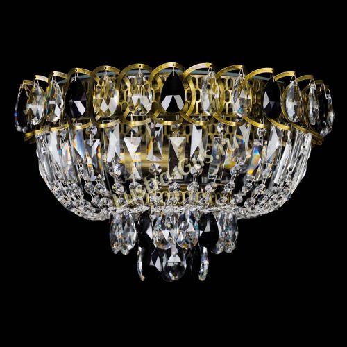 Люстра Астра Бутон №3 черная под бронзу в Ижевске Гусь Хрустальный