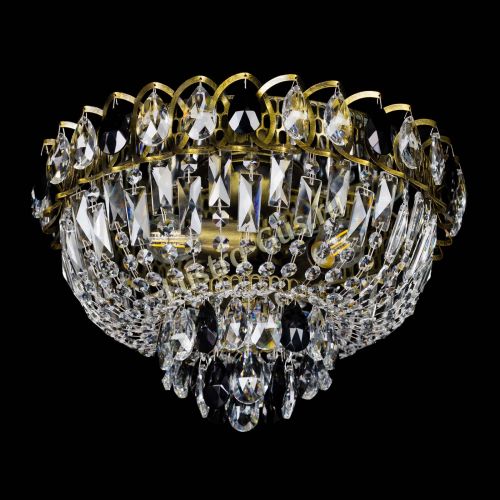 Люстра Астра Бутон №3 черная под бронзу в Ижевске Гусь Хрустальный