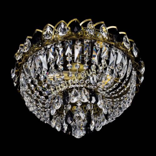 Люстра Астра Бутон №3 черная под бронзу в Ижевске Гусь Хрустальный