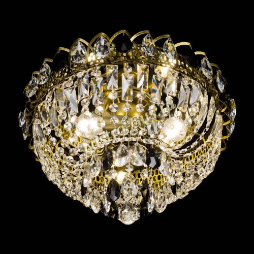 Люстра Астра Бутон №3 черная под бронзу в Ижевске Гусь Хрустальный