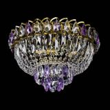 Люстра Астра Бутон №3 фиолетовая под бронзу в Ижевске