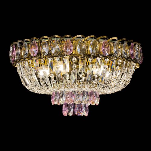 Люстра Астра Бутон №5 розовая под бронзу в Ижевске Гусь Хрустальный