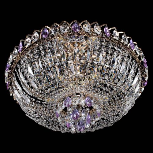 Люстра Астра Бутон №5 фиолетовая в Ижевске Гусь Хрустальный