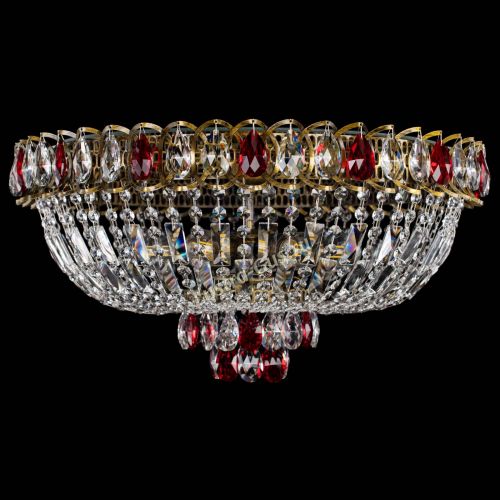 Люстра Астра Бутон №6 под бронзу Красная в Ижевске Гусь Хрустальный