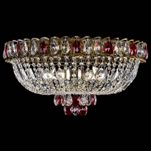 Люстра Астра Бутон №6 под бронзу Красная в Ижевске Гусь Хрустальный