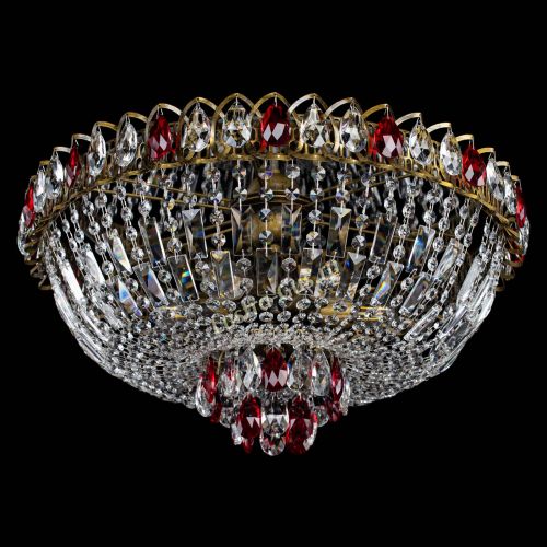 Люстра Астра Бутон №6 под бронзу Красная в Ижевске Гусь Хрустальный