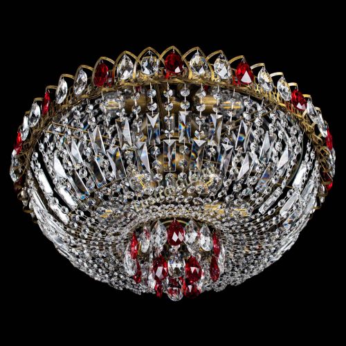 Люстра Астра Бутон №6 под бронзу Красная в Ижевске Гусь Хрустальный