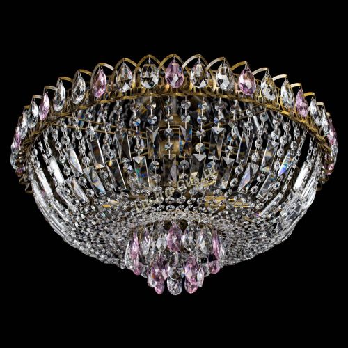 Люстра Астра Бутон №6 под бронзу Розовая в Ижевске Гусь Хрустальный