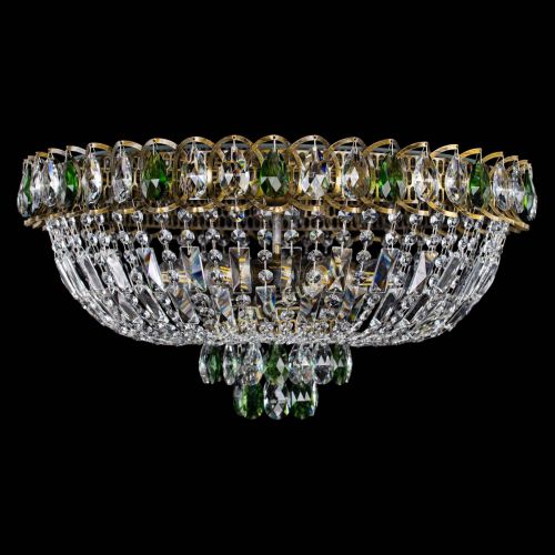 Люстра Астра Бутон №6 под бронзу Зеленая в Ижевске Гусь Хрустальный