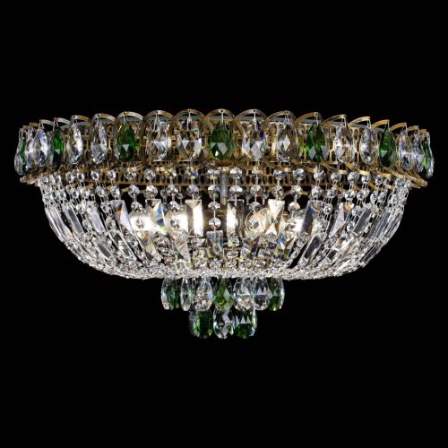 Люстра Астра Бутон №6 под бронзу Зеленая в Ижевске Гусь Хрустальный