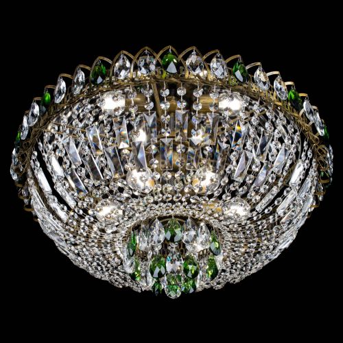 Люстра Астра Бутон №6 под бронзу Зеленая в Ижевске Гусь Хрустальный