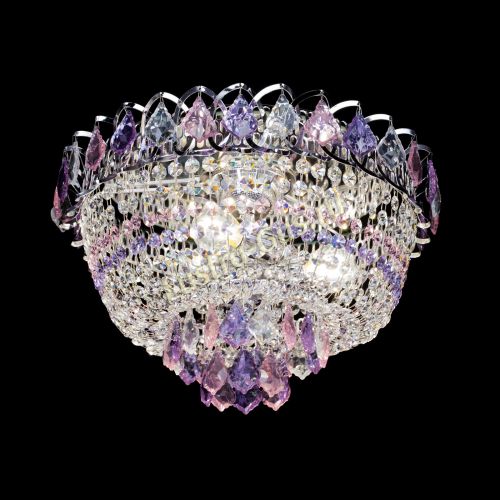 Люстра Астра дубик ровозо-фиолетовая в Ижевске Гусь Хрустальный