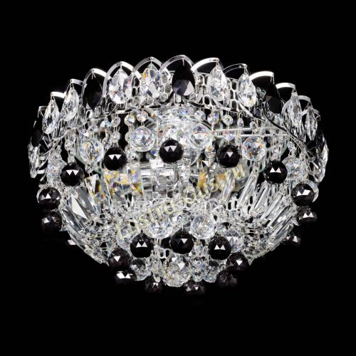 Люстра Астра Шар №3 Черная в Ижевске Гусь Хрустальный