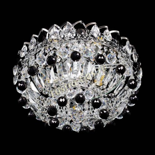 Люстра Астра Шар №3 Черная в Ижевске Гусь Хрустальный