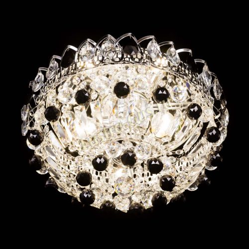 Люстра Астра Шар №3 Черная в Ижевске Гусь Хрустальный